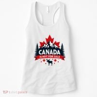 Canada Is Not For Sale Est. 1867 Proud Canadian Women's Tank Top thumb 0