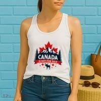 Canada Is Not For Sale Est. 1867 Proud Canadian Women's Tank Top thumb 2