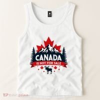 Canada Is Not For Sale Est. 1867 Proud Canadian Tank Top thumb 2