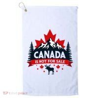 Canada Is Not For Sale Est. 1867 Proud Canadian Golf Towel thumb 0