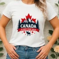 Canada Is Not For Sale Est. 1867 Proud Canadian Women's T-Shirt thumb 2
