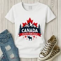 Canada Is Not For Sale Est. 1867 Proud Canadian Women's T-Shirt thumb 3