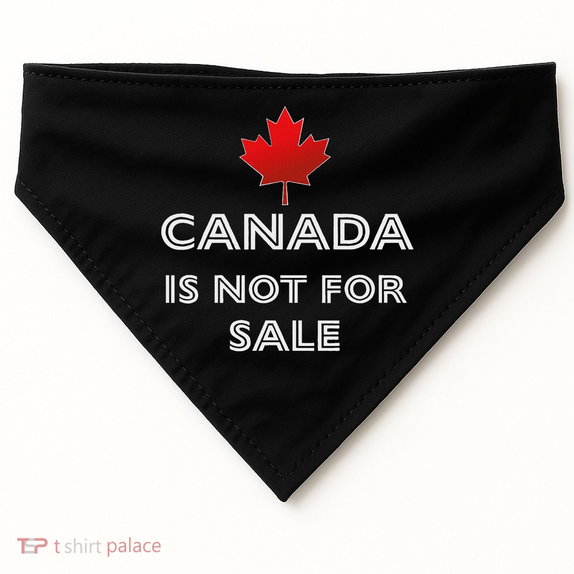 Canada Is Not For Sale USA-Made Doggie Bandana