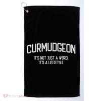 Curmudgeon ItS Not Just A Word ItS A Lifestyle Funny Golf Towel thumb 0