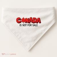 Canada Is Not For Sale USA-Made Doggie Bandana thumb 0