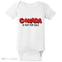 Canada Is Not For Sale Baby Bodysuit thumb 0