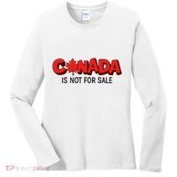 Canada Is Not For Sale Women's Long Sleeve Shirt thumb 0