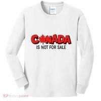 Canada Is Not For Sale Kids Long Sleeve Shirt thumb 0