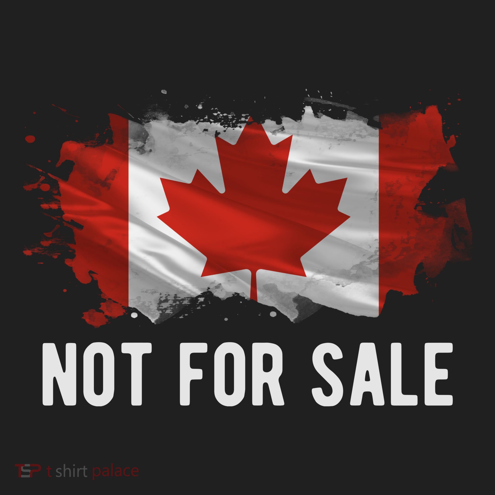 Canada Is Not For Sale Canadian Flag Women's Sweatshirt