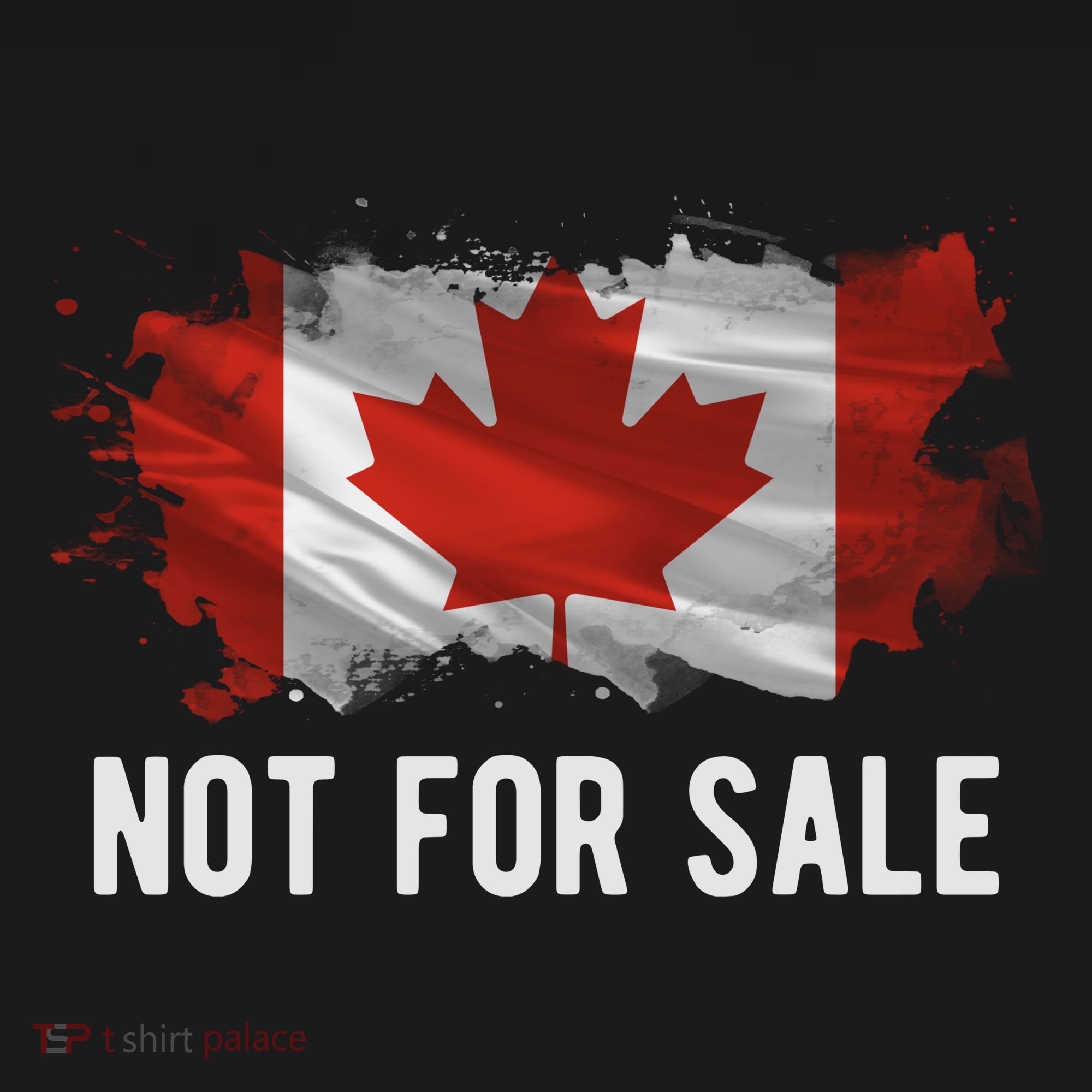 Canada Is Not For Sale Canadian Flag Toddler Hoodie
