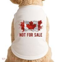Canada Is Not For Sale Canadian Flag Doggie Tank thumb 0
