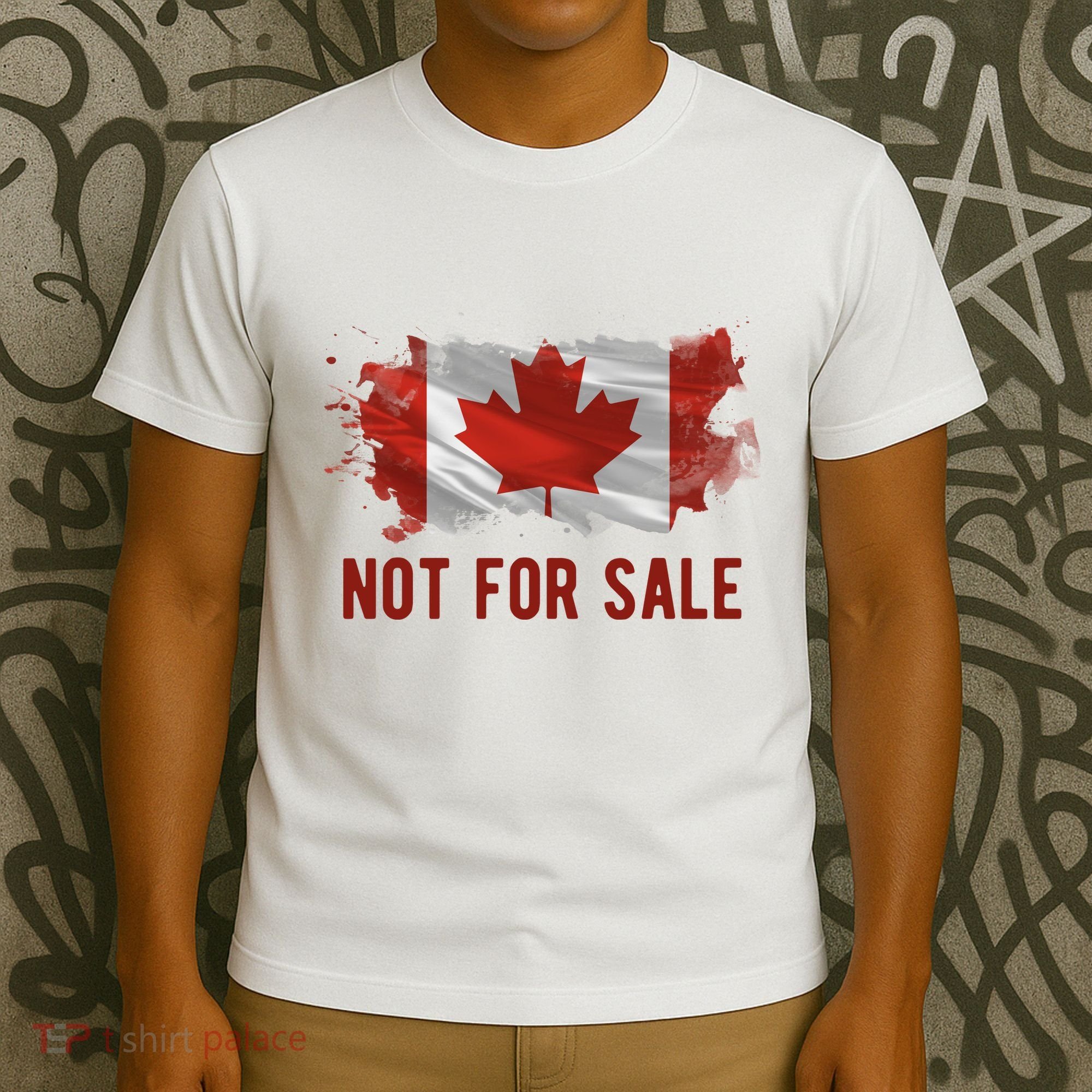Canada Is Not For Sale Canadian Flag T-Shirt