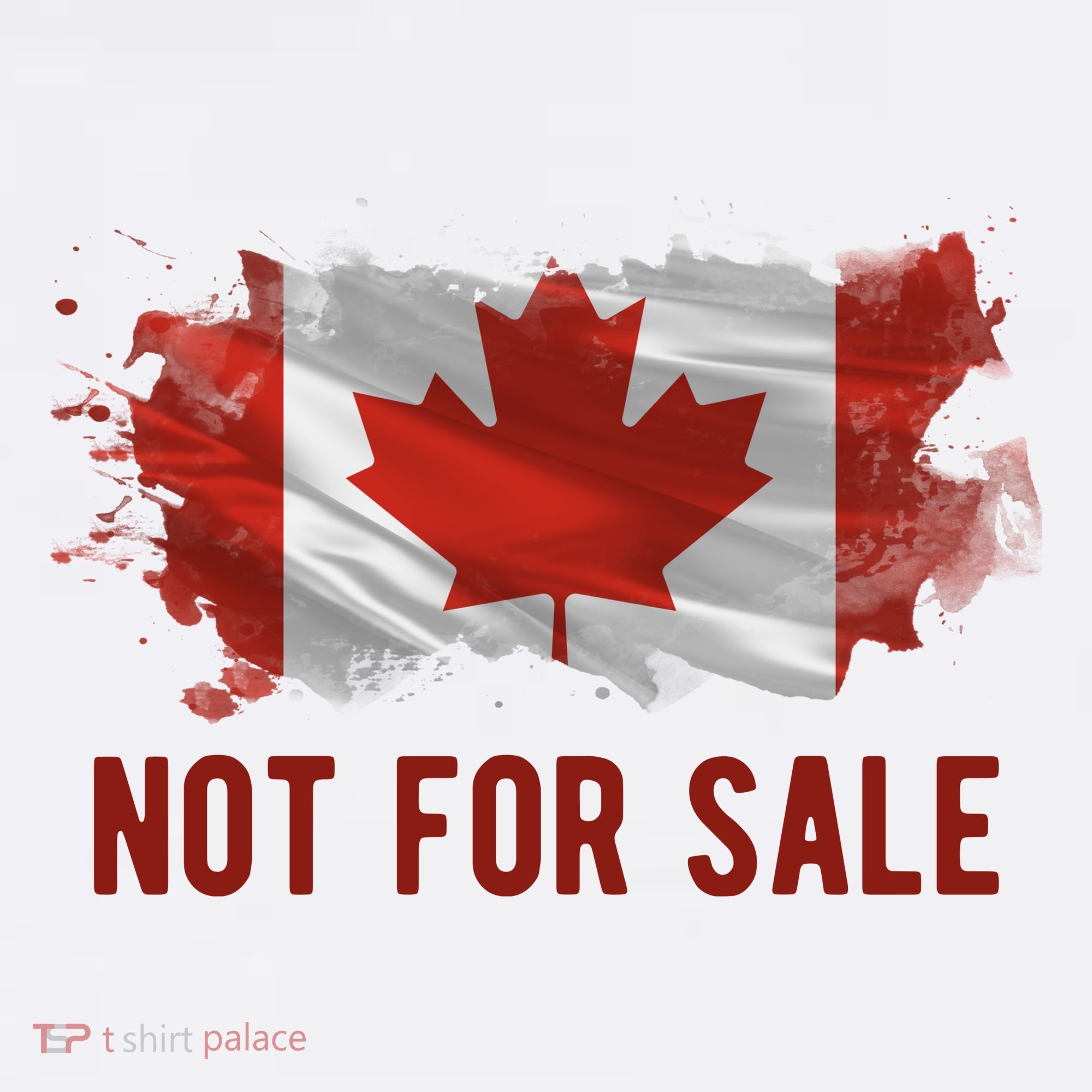 Canada Is Not For Sale Canadian Flag Women's Hoodie