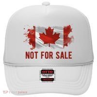 Canada Is Not For Sale Canadian Flag Hat thumb 0