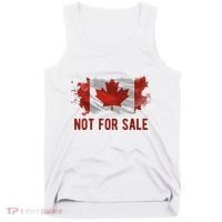 Canada Is Not For Sale Canadian Flag Tank Top thumb 0