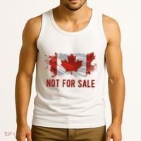 Canada Is Not For Sale Canadian Flag Tank Top thumb 3