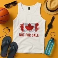 Canada Is Not For Sale Canadian Flag Tank Top thumb 4