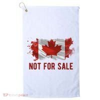 Canada Is Not For Sale Canadian Flag Golf Towel thumb 0