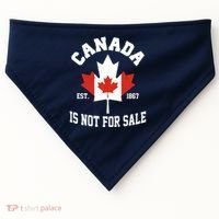 Canada Is Not For Sale Est 1867 USA-Made Doggie Bandana thumb 0