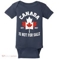 Canada Is Not For Sale Est 1867 Baby Bodysuit thumb 0