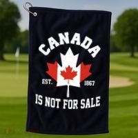 Canada Is Not For Sale Est 1867 Golf Towel thumb 1