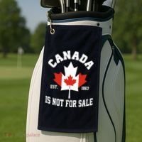 Canada Is Not For Sale Est 1867 Golf Towel thumb 2