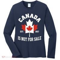Canada Is Not For Sale Est 1867 Women's Long Sleeve Shirt thumb 0