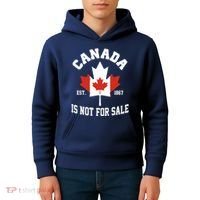 Canada Is Not For Sale Est 1867 Kids Hoodie thumb 4