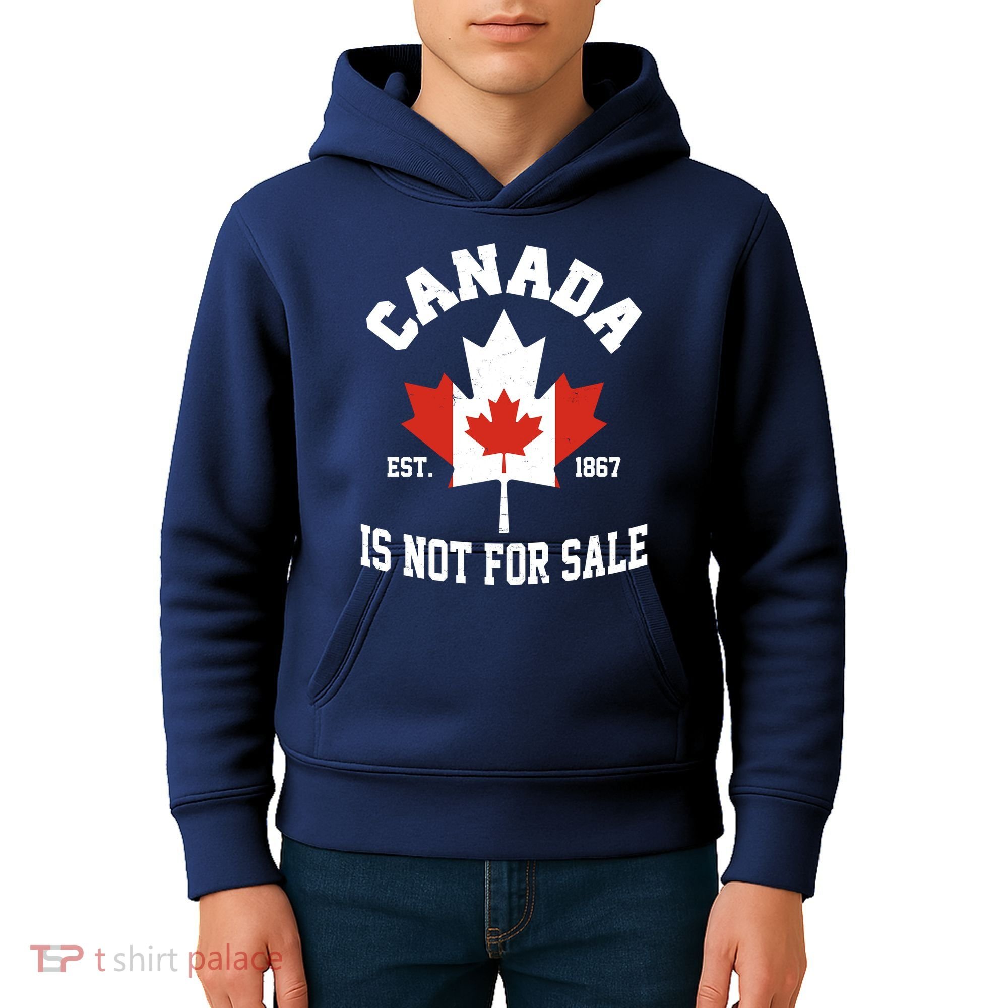 Canada Is Not For Sale Est 1867 Kids Hoodie