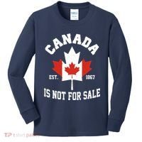 Canada Is Not For Sale Est 1867 Kids Long Sleeve Shirt thumb 0