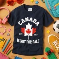 Canada Is Not For Sale Est 1867 Kids T-Shirt thumb 3