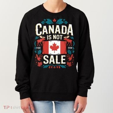 Canada Is Not For Sale Vneck Women's Sweatshirt