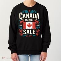 Canada Is Not For Sale Vneck Women's Sweatshirt thumb 0