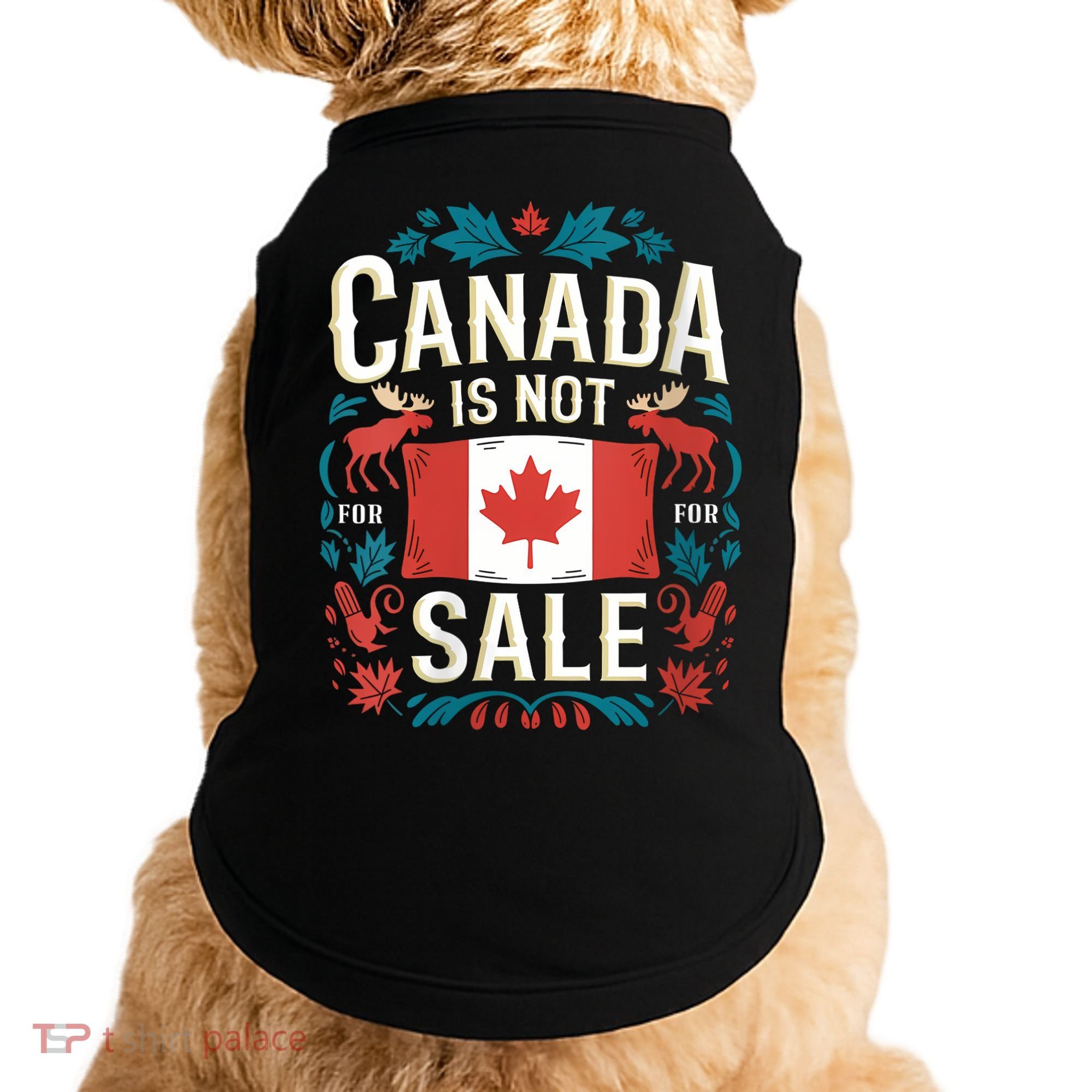 Canada Is Not For Sale Vneck Doggie Tank