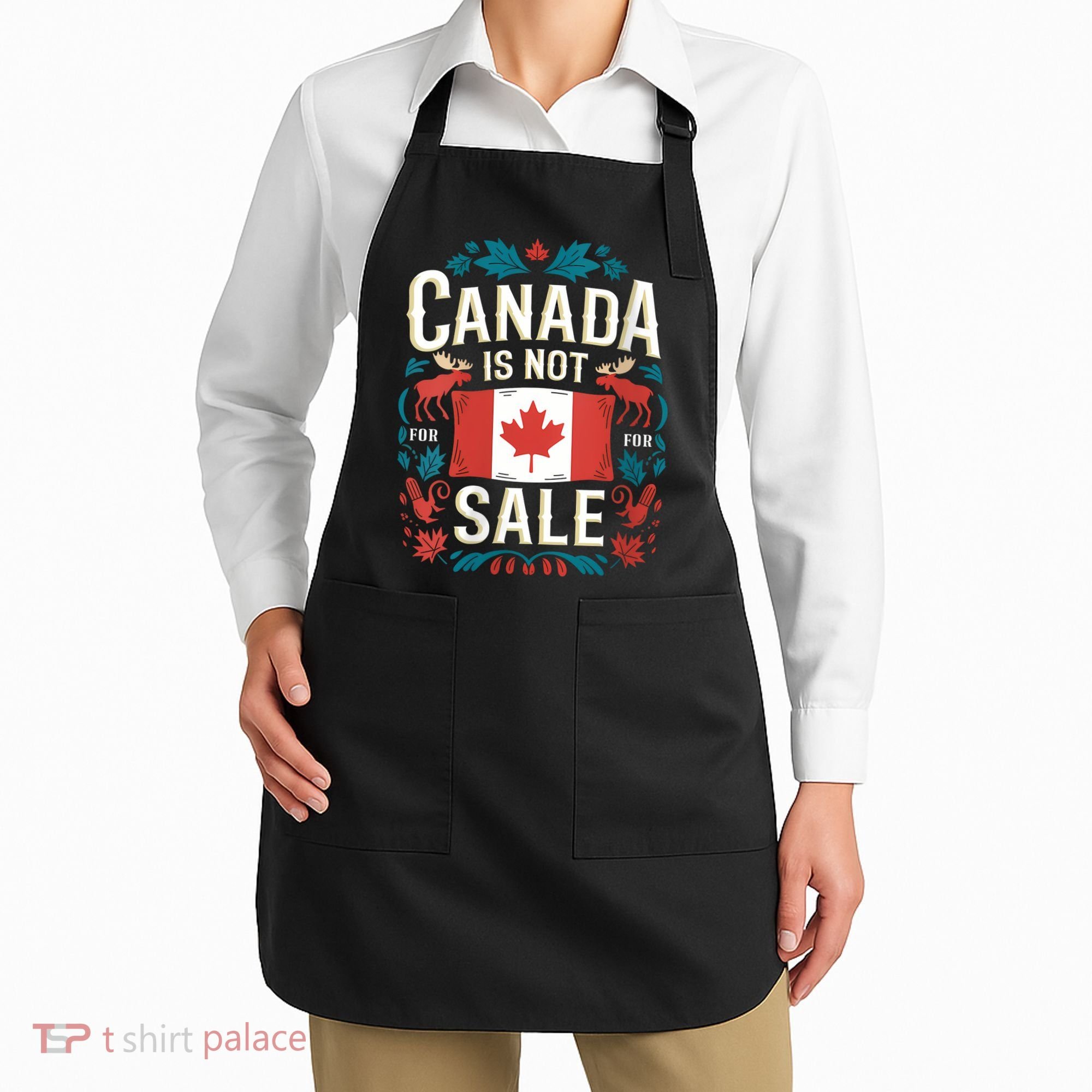 Canada Is Not For Sale Vneck Apron