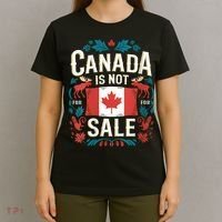 Canada Is Not For Sale Vneck T-Shirt thumb 4