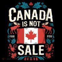 Canada Is Not For Sale Vneck Women's Hoodie thumb 2