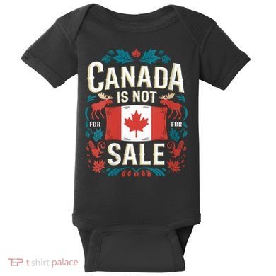 Canada Is Not For Sale Vneck Baby Bodysuit