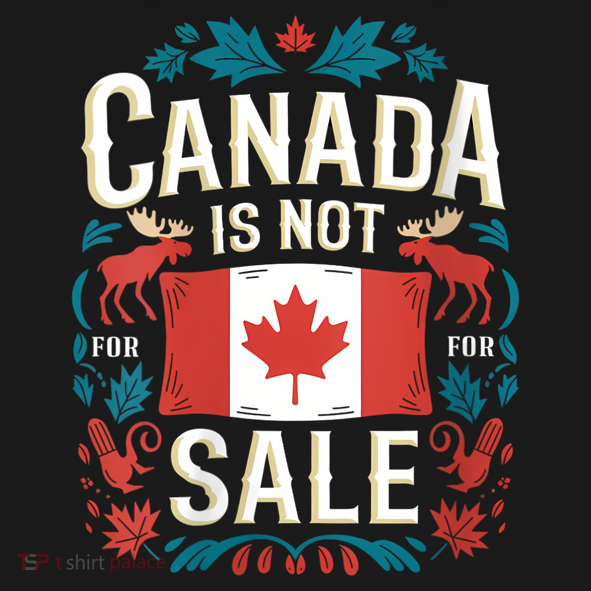 Canada Is Not For Sale Vneck Toddler Hoodie