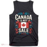 Canada Is Not For Sale Vneck Tank Top thumb 0