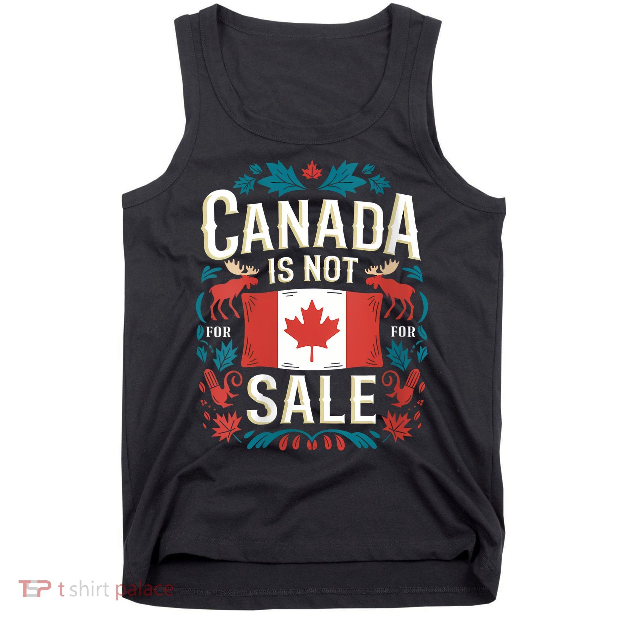 Canada Is Not For Sale Vneck Tank Top