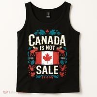 Canada Is Not For Sale Vneck Tank Top thumb 2