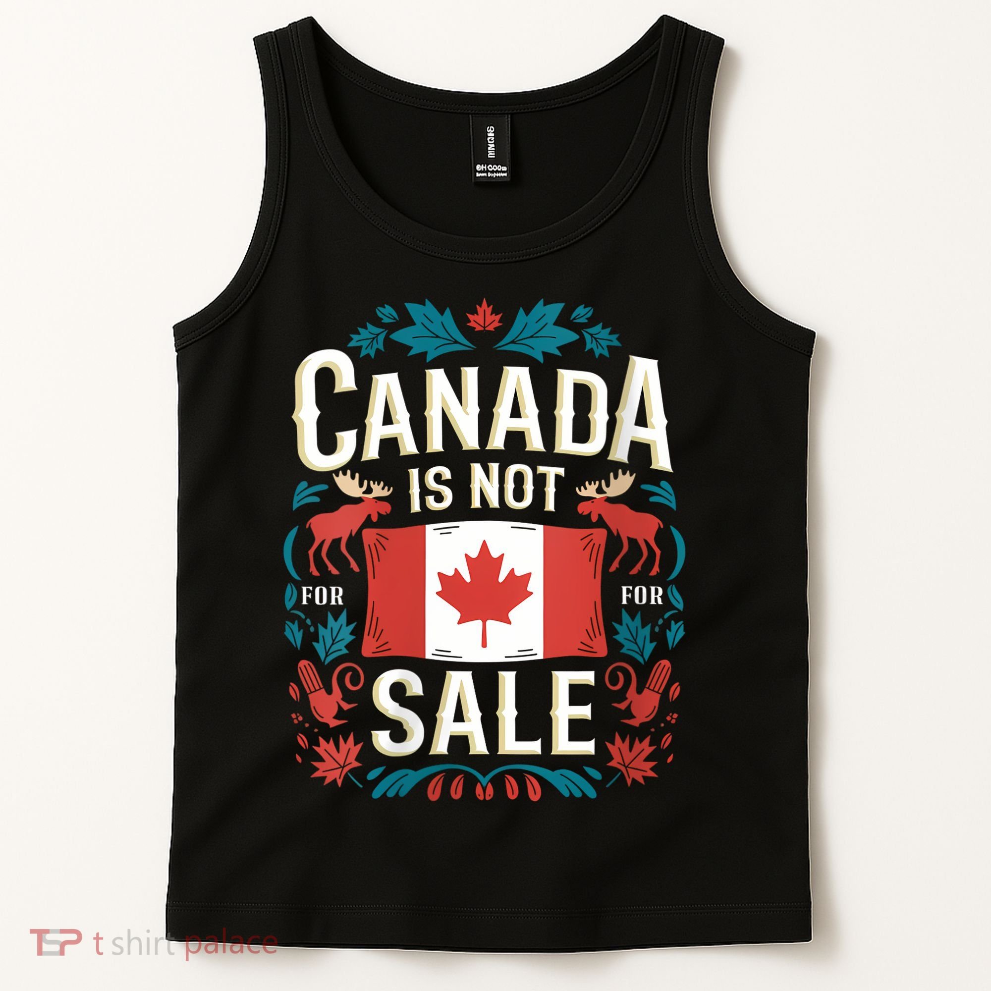 Canada Is Not For Sale Vneck Tank Top