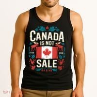Canada Is Not For Sale Vneck Tank Top thumb 3