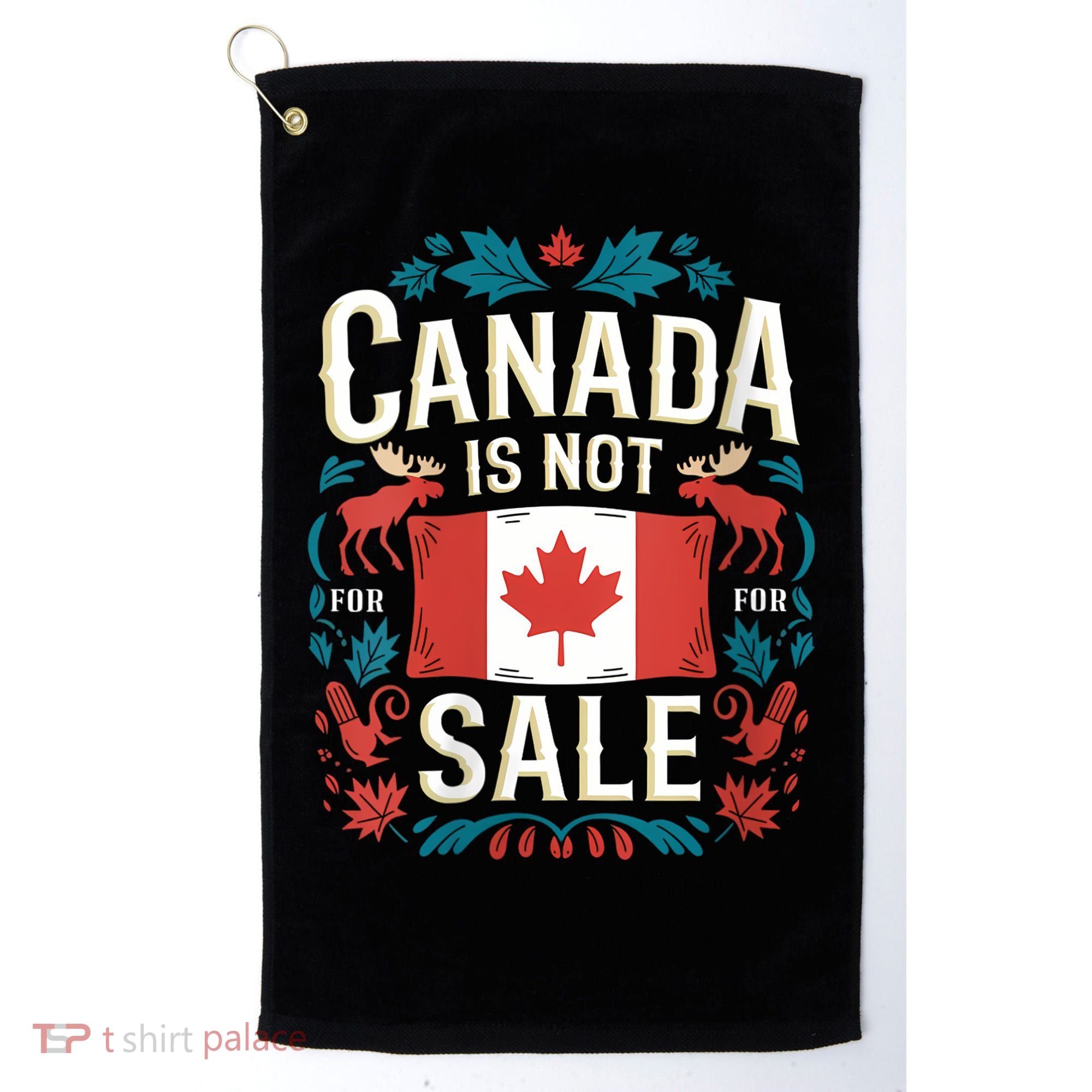 Canada Is Not For Sale Vneck Golf Towel