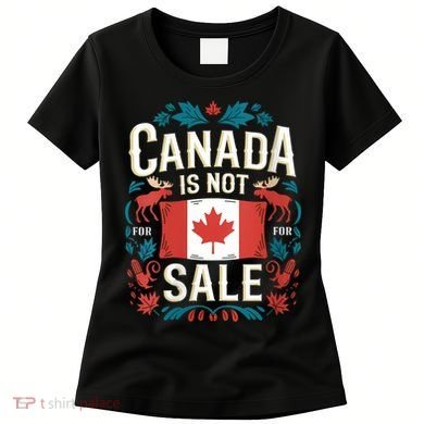 Canada Is Not For Sale Vneck Women's T-Shirt