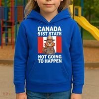 Canada Is Not For Sale 51st State Not Going To Happen Kids Hoodie thumb 3