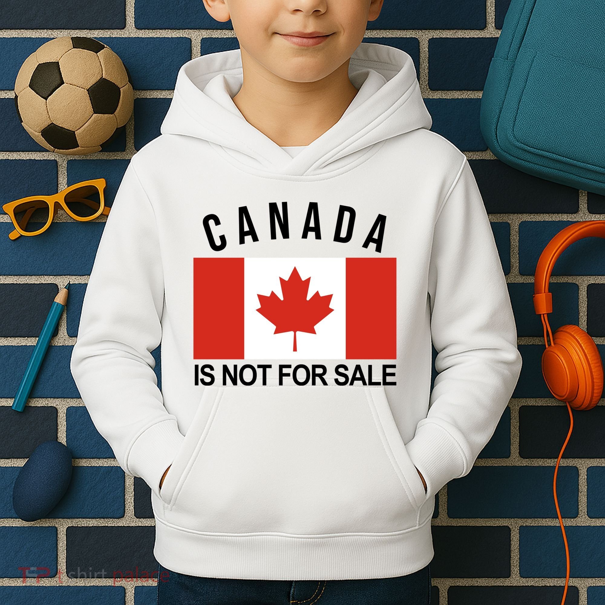 Canada Is Not For Sale Its Priceless Sovereign & Strong Kids Hoodie
