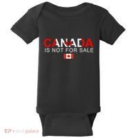 Canada Is Not For Sale Support Canadians Baby Bodysuit thumb 0