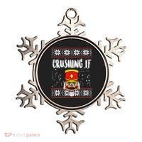 Crushing It Nutcracker Ugly Christmas Xmas Ornament thumb 0